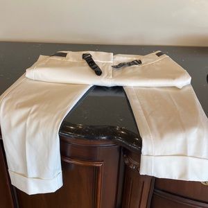 Cache white/off white crop pants